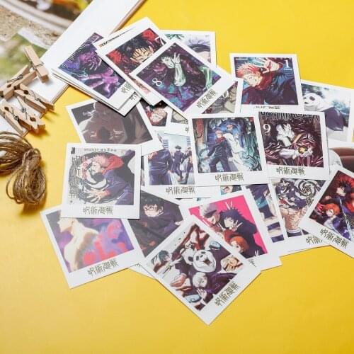 40pcs/set Anime Jujutsu Kaisen LOMO Cards HD photo cards for fans Gift New arrivals With 5 clip and 1 Rope