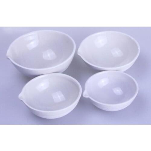 250ml Ceramic Evaporating dish Round bottom with spout For Chemistry Laboratory