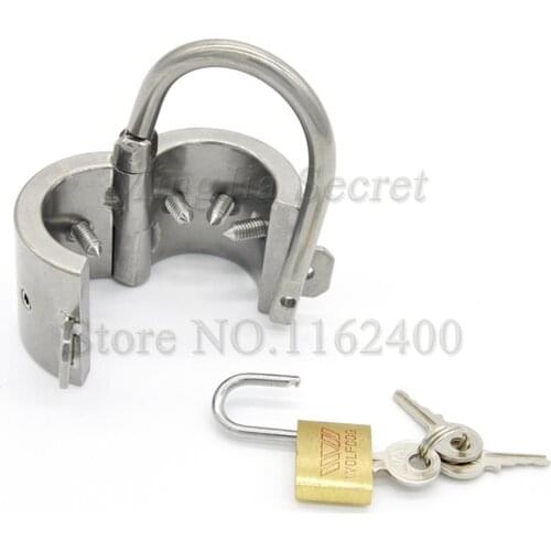 Stainless Steel Penis Ring Teeth Pendant Scrotum Testicle Bondage,Male Chastity Device with Locking,Adult Game Sex Toy For Men
