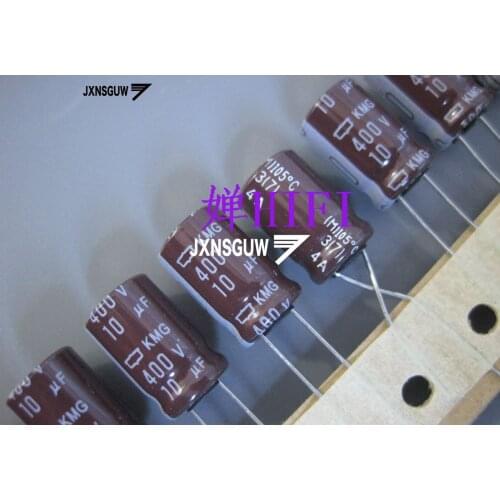 20PCS NIPPON KMG 400V10UF 10X16MM NCC long life electrolytic capacitor 10UF/400V CHEMI-CON 105 degrees 10uF 400V