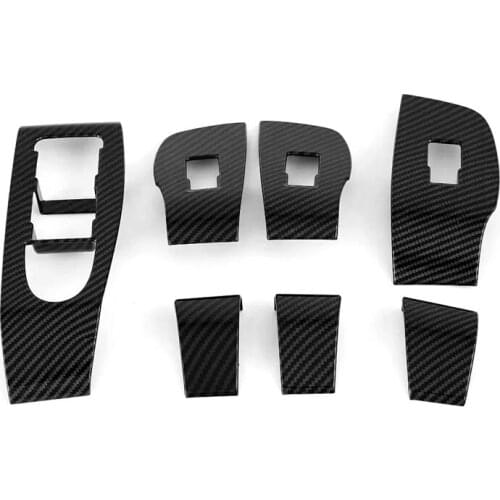 For Mazda 3 Axela LHD 2019 2020 ABS Inner Door Window Switch Cover Glass Lift Control Button Panel Trims Car Styling Accessories