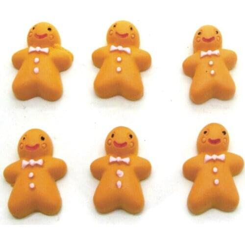 LF 20Pcs Mixed 16x13mm Snowman Resin Cabochon Flatback Decoration Crafts Embellishments For Scrapbooking Diy Accessories