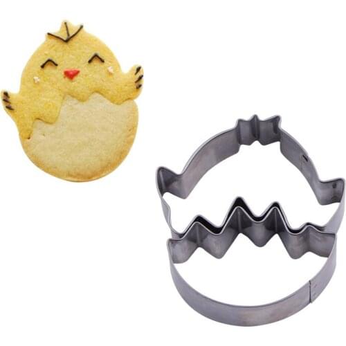Metal Cookie Cutters Chicken Shape Biscuit Pastry Press Cutter Japanese Bakery Cheap Kitchen Tools Kitchenware