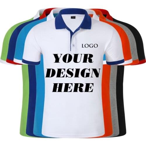 Summer Men Custom Print Short Sleeve Horse Polos Shirts Cotton Men Short Sleeve High Quantity Polo Men Business Shirt 13 Colors