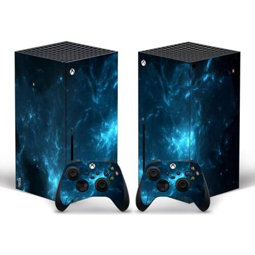 Galaxy Skin Sticker Decal Cover for For Xbox Series X Console and 2 Controllers For Xbox Series X Gamepad joysticks