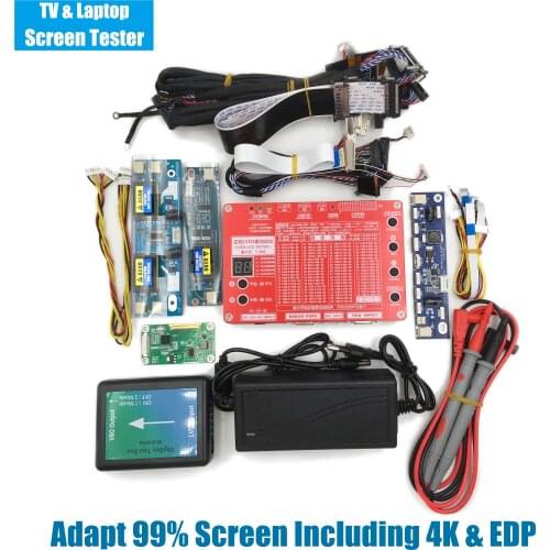 Newest T-80S Support Highest 3840*2160 Resolution LCD LED EDP Display Testing Tool 4k/VB1/V-BY-ONE+LVDS Laptop TV Screen Tester