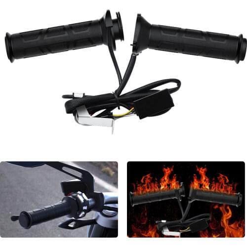 1Pcs 22mm Upgrade Adjustable Motorcycle Handlebar Electric Heated Handle Heating Grips Set Motorcycle Equipments Parts