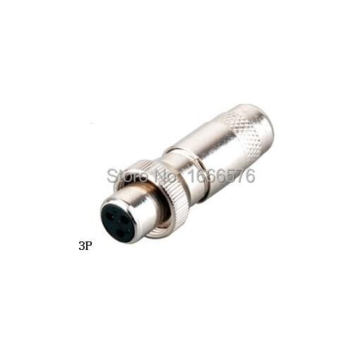 Wholesale 50 pcs/lot Mini XLR 3-Pin Male Cable Inline Plug with Screw thread -135
