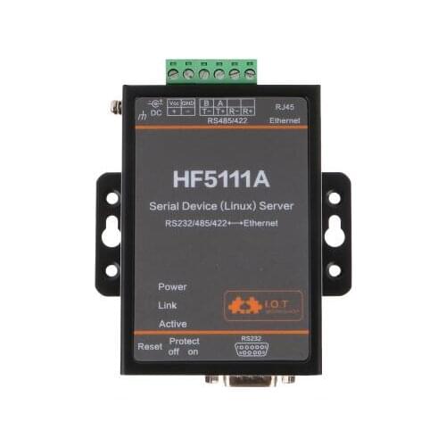 Serial Ethernet Converter RS232 RS422 RS485 to TCP/RJ45 Server Support Linux Operation System