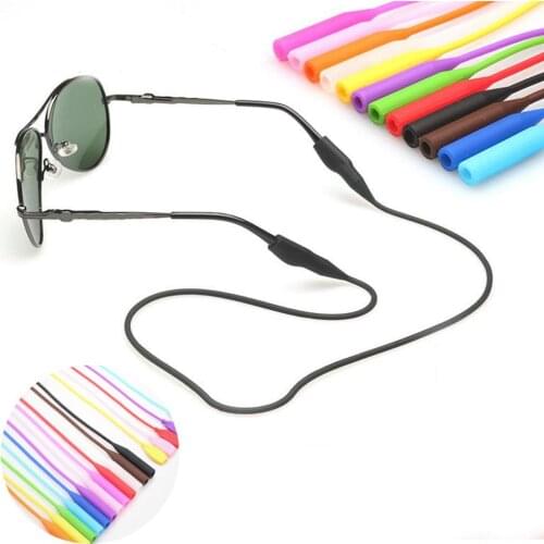 Silicone Sports Eyeglasses Cord String Glasses Anti Slip Holder for Children Kid Glasses Ropes Band Cord Holder
