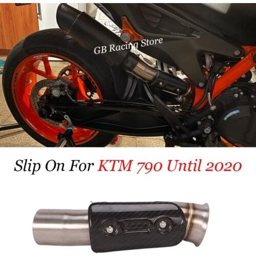 Stainless Steel Middle Link Pipe Connect Tail 51mm Exhaust Muffler Tube Motorcycle System for KTM 790 Until 2020
