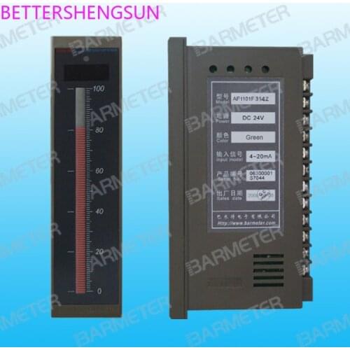 Panel mounted intelligent temperature / water level light column display controller / level meter LED water level display