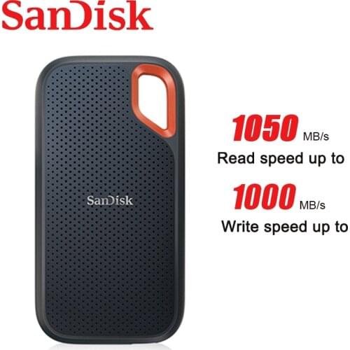 SanDisk Portable External SSD 1TB 500GB 2TB Solid State Drive E61 Extreme PRO USB 3.2 Gen 2 Type-A/C Speed 1050MB/S Hard Drive
