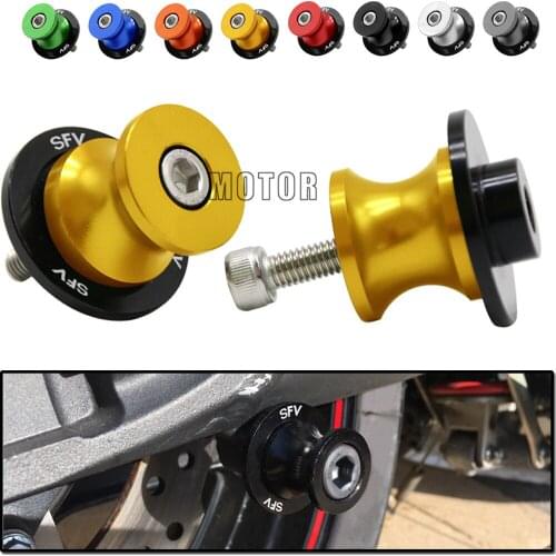Rear Swingarm Protector 8MM For Suzuki SFV Gladius 2009-2014 Swing Arm Sliders Spools Stand Paddock CNC Motorcycle Stand Screws