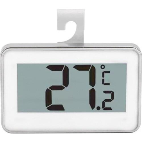 Over-temperature frost alarm thermometer refrigerator reptile box hook type large-screen water temperature meter