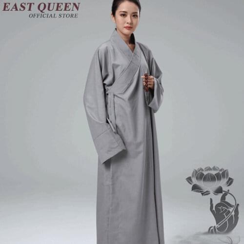 Buddhist monk robes shaolin monk robes women buddhist clothing female buddhist monk costume zen clothing KK712