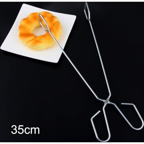 1 Pcs BBQ Tongs for Grilling Stainless Steel Barbecue Clip Pizza Bread Clamp Cooking Tool A1
