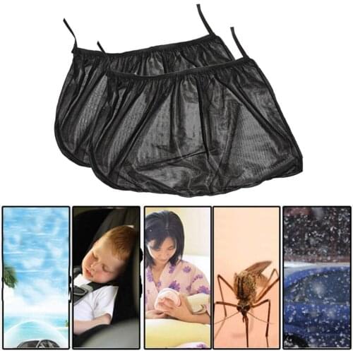 2pcs Universal Car Sunshade Vehicle Side Window Sun Shade Double Layer Car Windshield Curtain Sun UV Protection