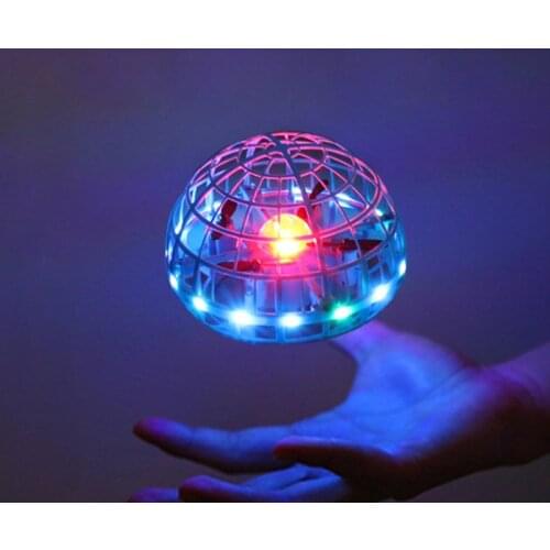 2021 Flying Ball Spinner Ball UFO Boomerang Soaring Flying Toy Mini Drone LED Hand Gesture Control Gift Toys for Kid Adult