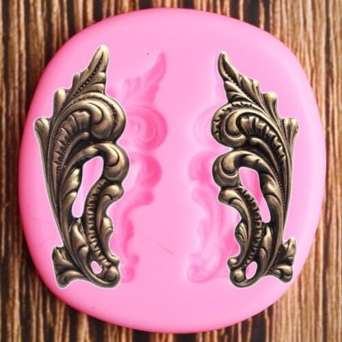 3D Craft Leaves Relief Silicone Mold DIY Cupcake Topper Fondant Cake Decorating Tools Candy Chocolate Gumpaste Moulds