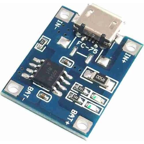 5PCS TP4056 1A lithium battery dedicated charging board, charging module, electric MICRO interface, microphone USB