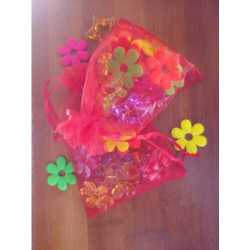 5000pcs 15*20cm Pure Red Organza Gift Bag Jewelry Packaging Display Bags Drawstring Pouch For Bracelets/necklace Yarn Bag