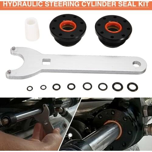 Mayitr 1set Car Auto Front Mount Hydraulic Steering Cylinder Seal Kit For Seastar With Wrench Tool Accessories