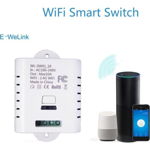 SW1_16W SW1_10W Wifi Wireless Switch To Remotely Control Ewelink Automation Relay Module For IPhone Android ,Smartphone 10A 16A