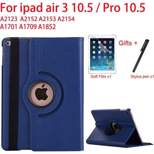 360 Rotation Case For Ipad Air 3 10.5 2019 A2152 A2123 A2153 Flip Stand Cover For Ipad pro 10.5" A1701 A1709 A1852 Tablet Funda
