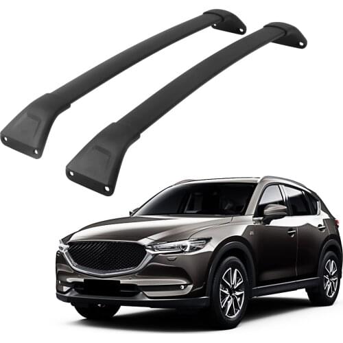 Black Roof Rail Racks Fit for Mazda CX-5 2017 2018 2019 2020 2021 Cross Bar Crossbars