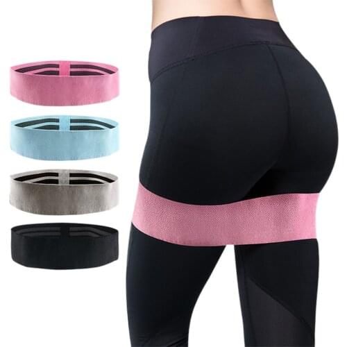 New Women Yoga Belts Home Gym Sport Use Stripe Elastic Women Fitness Exercise Hip Band Resistance Body Building 2020