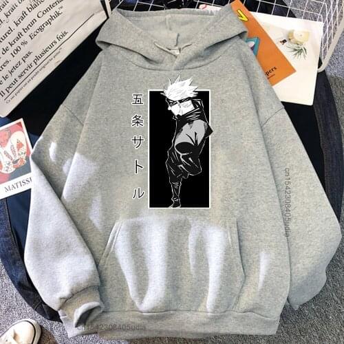 Jujutsu Kaisen Satoru Gojo Japan Anime Hoodies Mens Camisas Streetwear Fashion Mens Hoodies New Casual Male Pullovers