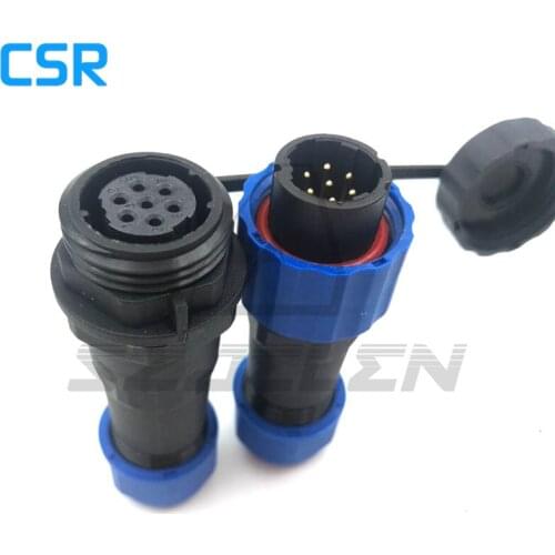 SD16 , 7pin Power cable docking cable connector plug socket, car connector, waterproof male and female connector ip68