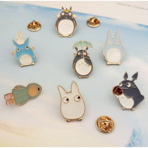 Totoro Metal Pins and Brooches for Fashion Lapel Pin Backpack Bags Badge Kids Gifts