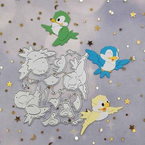 Stamp and Dies Three Little Birds Metal Cutting Dies for DIY Scrapbooking Album Paper Cards Decorative Crafts Embossing Die Cuts