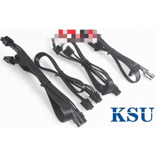 PCI-E Dual 8pin(6+2)/pcie 6+2pin/SATA 15pin/IDE 4pin modular Power supply cable for Corsair HX1000W/HX650/750/850/HX1050