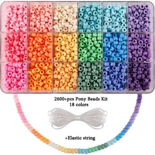 Candy Color Beads For Jewelry Making Acrylic Handmade DIY Jewelry Sets Accessories Creative Beads Set With Box 2021 Trend New