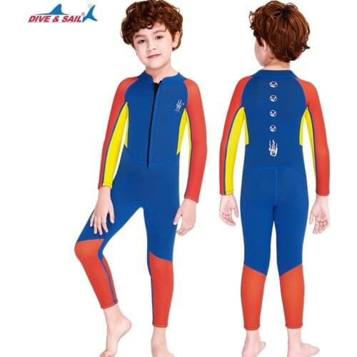 2.5mm Neoprene Wet Suits Kids Wetsuit for Height 100cm to 145cm Boys Girls Children