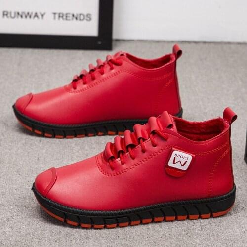 Winter new fashion outdoor leisure sports womens shoes single shoes cotton shoes optional plus velvet padded non-slip