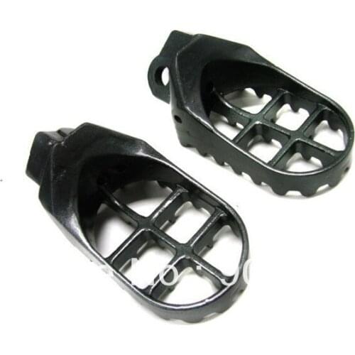 Pair STEEL FOOT PEGS FOOTPEGS for Honda CR125 250 1995-1999 CR500 1995-2005 Yamaha YZ125 250 WR400 1997-1998