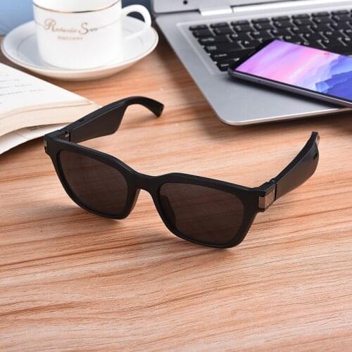 Stylish Polarized Bluetooth glasses transparent Smart Bluetooth sunglasses anti blue light lens sunglasses