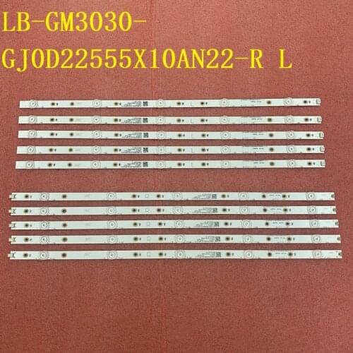 LED backlight strip for LB-GM3030-GJ0D22555X10AN22-L-1-H LB-GM3030-GJ0D22555X10AN22-R-1-H