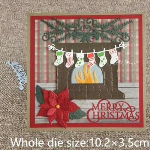 XLDesign Craft Metal Cutting Die mold Christmas stocking decoration scrapbook Album Paper Card Craft Embossing die cuts