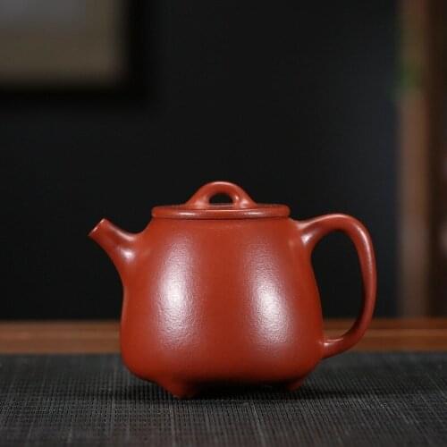 Yixing famous manual recommended undressed ore dahongpao kaolinite gourd ladle 200 ml of fine workmanship tea sets