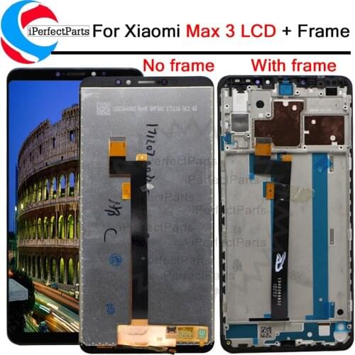 6.9" For XIAOMI MI MAX 3 LCD Display Touch Panel Screen Digitizer Replacement For Max3 Mi Max 3 LCD With Frame