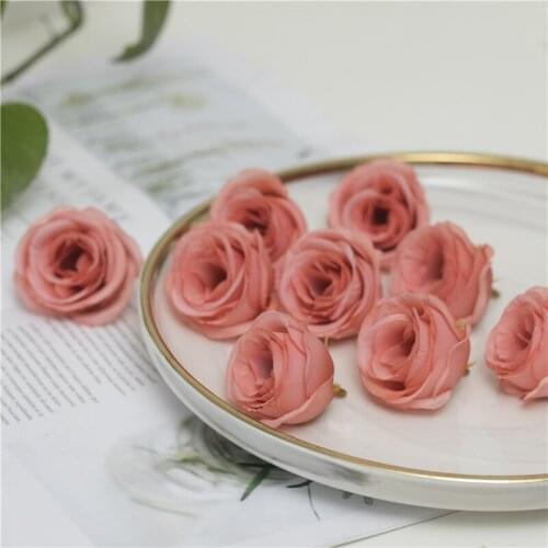 10pcs simulation tea buds 9colors rose buds wedding scene home restaurant decoration festive DIY party birthday holiday supplies