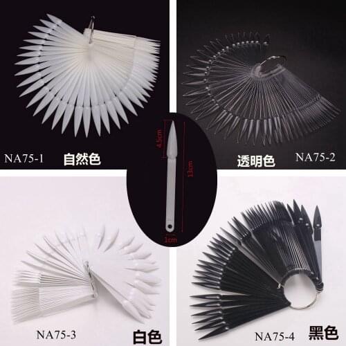 2bags 80sticks Nail Art Salon Long Tip Display 4 colors nail art Display Tip NA75