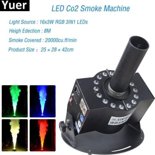 2020 New LED Co2 Fog Smoke Machine Wired Remote Control 100W For Halloween Wedding Function Home Disco DJ Party Club Pub Holiday