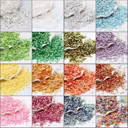 1800Pcs/Lot 4mm Deep Cup round pvc loose sequins Paillette sewing glue on Cloth Accessories, Wedding craft,Nails Beauty Stickers