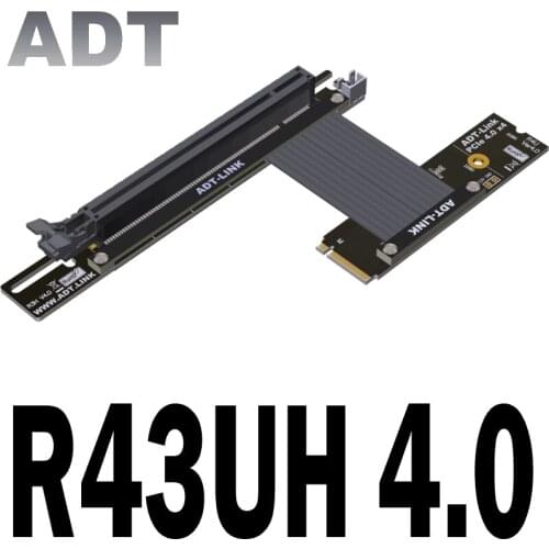 M.2 NVMe To PCI Express X16 4.0 Extender Adapter Jumper for GPU Graphics Video Cards PCIe 4.0 X16 To M.2 Extension Cable M-key